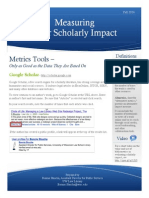 Measuring Your Scholarly Impact