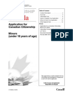 Canada Immigration Forms: 0003E