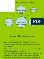 The Context of Industrial Relations