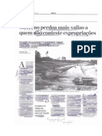 'Governo Perdoa Mais-Valias A Quem Não Conteste Expropriações' (Jornal de Negócios, 18.08.2014)