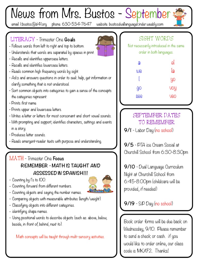 September | PDF | Language Arts & Discipline
