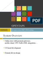 Opentaps: An Open Source ERP+CRM System