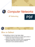 Computer Networks: IP Subnetting