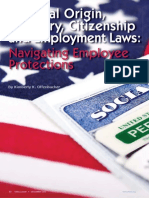 National Origin, Ancestry, Citizenship and Employment Laws: Navigating Employee Protections