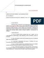 Carta de Responsabilidade Da Administração