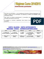 Menu Regimen Blanda 2014-2015 PDF