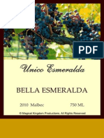 Unico Esmeralda Malbec