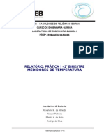 Relatório Prática 1 - Medidores de Temperatura