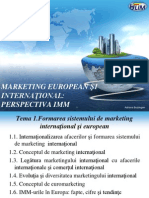 Marketing European Şi Internaţional