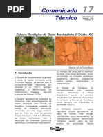 Esboço Geológico Da Gleba Machadinho Rondonia