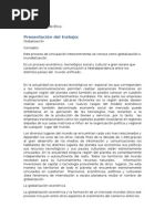 Trabajo Practico de Comunicación Social Globalizacion