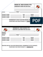 Pto Membership Form