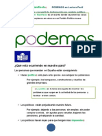 Manifiesto Podemos en Lf1