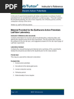 Download Earthworm Action Potentials Instructors Reference by Ulises Bardullas SN238467745 doc pdf