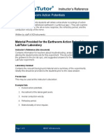 Earthworm Action Potentials Instructors Reference