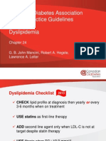 Canadian Diabetes Association Clinical Practice Guidelines Dyslipidemia