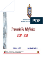 Tema 5 - Transmisión Telefónica PDH y SDH