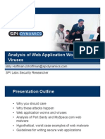 Analysis of Web Application Worms and Viruses