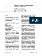 Analysis and Detection of Computer Viruses and Worms