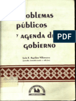 Aguilar Villanueva (1994) Problemas Públicos y Agenda de Gobierno
