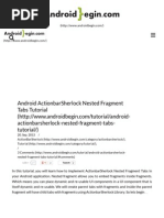 Download Android ActionbarSherlock Nested Fragment Tabs Tutorial - AndroidBegin by Prateek Sharma SN238476203 doc pdf