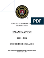 2013-14 Grade 8 Referee Test