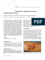 A Case of Skin and Soft Tissue Infection Caused by Mycobacterium Abscessus