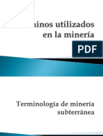 Términos Utilizados en La Minería