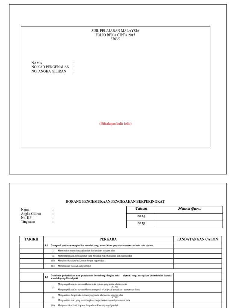 Folio RC SPM 2015