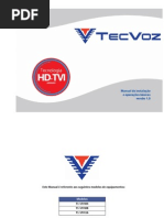 MANUAL DE INSTALAÇÕES E OPERAÇÕES BASICAS HD-TVI