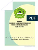 Proposal Dana Pembangunan Kampus MA Daaarurrahman Cigayam