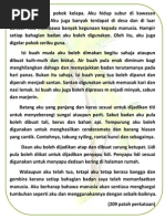 Karangan Jenis Fakta - Kepentingan Air