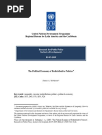 The Political Economy of Redistributive Policies