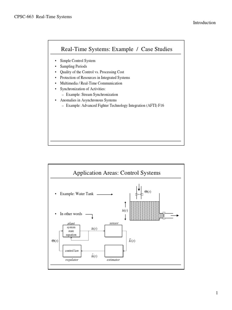 Real-Time Systems: Example / Case Studies | PDF | Real Time Computing ...