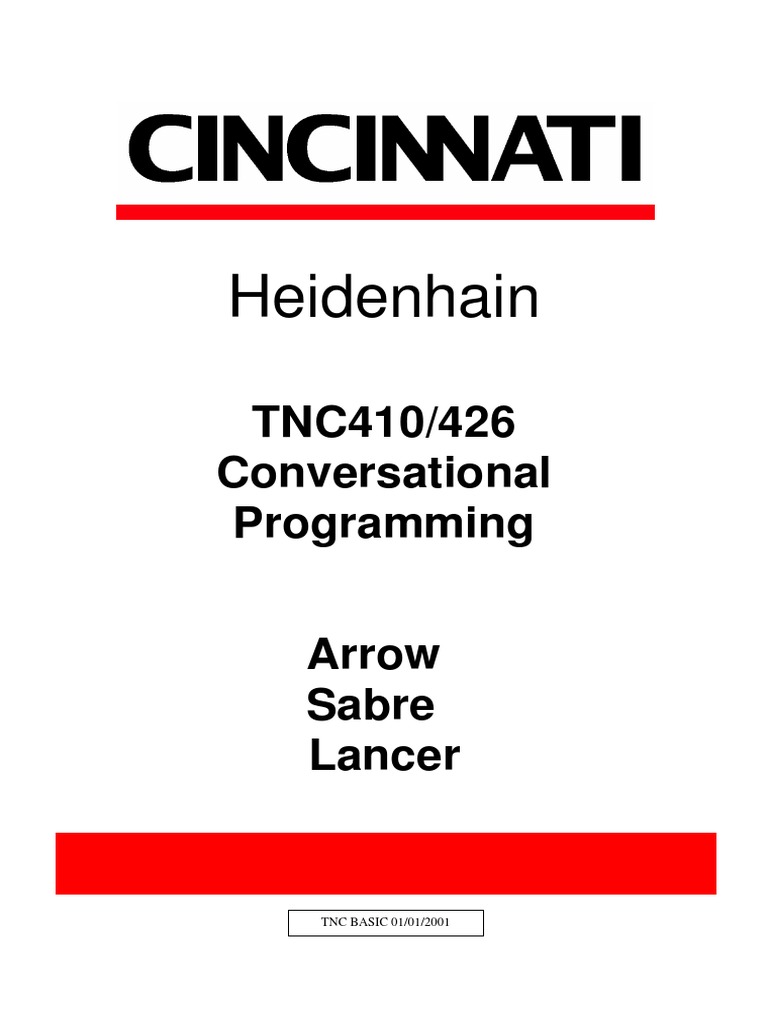Heidenhain TNC Programming Guide | PDF | Drilling | Machining