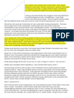 Membina Strategi Pengurusan Masa Adalah Sama Dengan Perancangan Bajet