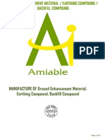 Ground Enhancement Material Earthing Compound Backfill Compound