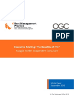 Ogc Executive Briefing Benefits of Itil