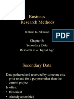Secondary Data Research in A Digital Age