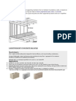 Lightweight Concrete Blocks: Ceiling Floor Wood Engineered Wood Steel Concrete Beam