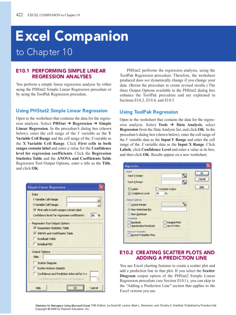 Statistics For Managers Using Microsoft Excel (Gnv64) Chap 10 | PDF ...