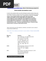 Huawei Eudemon200E Series End of Life Announcement for Some Models and Interface Cards