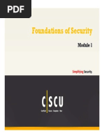 CSCU Module 01 Foundations of Security