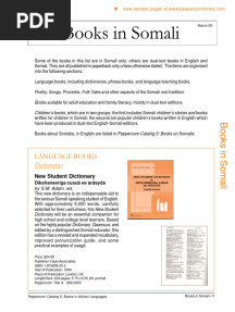 Books in Somali