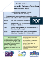 Adolescence With Extras - Parenting Teens With Asd Workshop