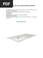 Plato Ducha de Resina Modelo RESITEC by ASEALIA - Copia