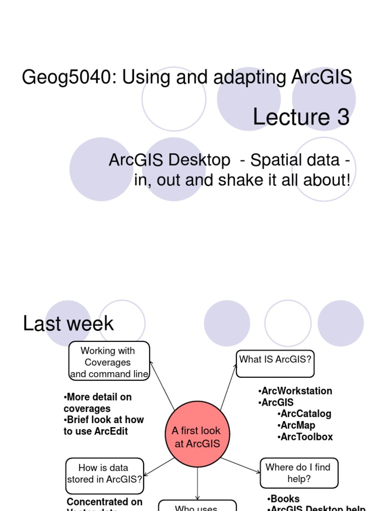 ArcGis Concepts | PDF | Arc Gis | Geographic Data And Information