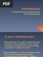 Fundamentos da Administração - Professora Larissa - aula dia 19-20-22