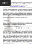 Efficiency of Data Mining Techniques in Edifying Sector