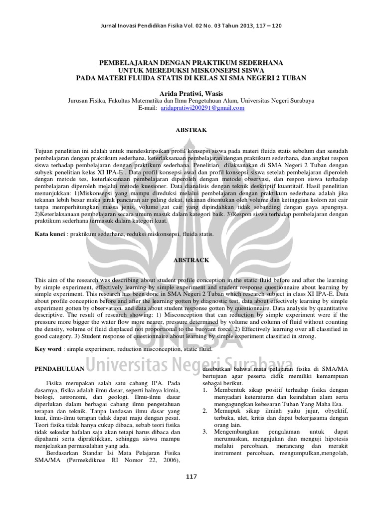 Jurnal Fluida Statis